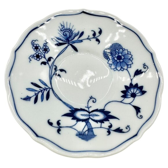 Blue Danube Japan Porcelain Demitasse Cups w Saucers Set Of 6 Blue White Floral - Picture 3 of 7